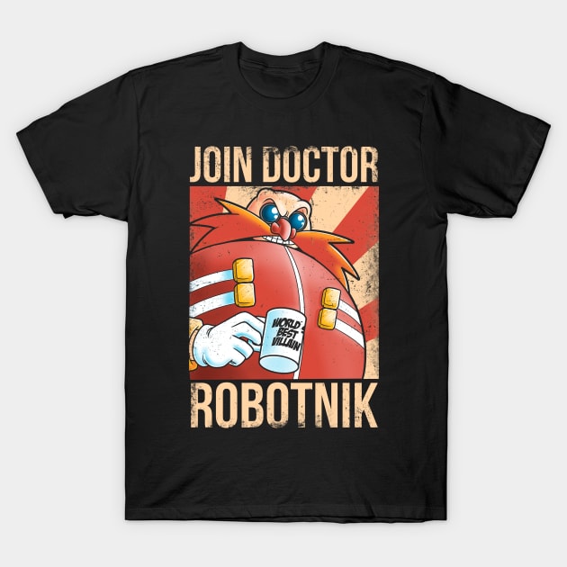 Join Dr Robotnik T-Shirt by Cromanart